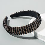 Charger l&#39;image dans la galerie, Black and gold Glam diamond bling headband  
