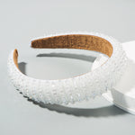 Load image into Gallery viewer, White Glam diamond bling headband  
