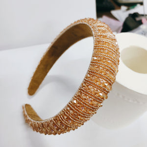 Gold Glam diamond bling headband  