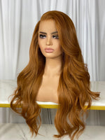 Charger l&#39;image dans la galerie, Ginger hair color HD frontal wig
